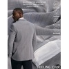 image:imagePJ PAUL JONES Mens Blazer Slim Fit Sport Coats Two Buttons Casual Suit JacketsBlue Gray