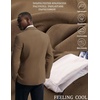 image:imagePJ PAUL JONES Mens Blazer Slim Fit Sport Coats Two Buttons Casual Suit JacketsBrown
