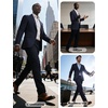 image:imagePJ PAUL JONES Mens Blazer Slim Fit Sport Coats Two Buttons Casual Suit JacketsDark Blue