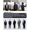 image:imagePJ PAUL JONES Mens Blazer Slim Fit Sport Coats Two Buttons Casual Suit JacketsDark Blue