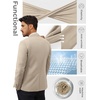 image:imagePJ PAUL JONES Mens Casual Blazer One Button Lightweight Sport Coats Solid Notched Lapel Suit JacketsApricot