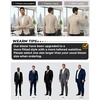 image:imagePJ PAUL JONES Mens Casual Blazer One Button Lightweight Sport Coats Solid Notched Lapel Suit JacketsApricot