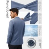 image:imagePJ PAUL JONES Mens Casual Blazer One Button Lightweight Sport Coats Solid Notched Lapel Suit JacketsGrey Blue