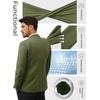 image:imagePJ PAUL JONES Mens Casual Blazer One Button Lightweight Sport Coats Solid Notched Lapel Suit JacketsOlive Green