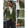 image:imagePJ PAUL JONES Mens Casual Blazer One Button Lightweight Sport Coats Solid Notched Lapel Suit JacketsOlive Green