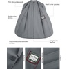 image:imagePJ PAUL JONES Mens Casual Blazer One Button Lightweight Sport Coats Solid Notched Lapel Suit JacketsSilver Grey