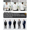 image:imagePJ PAUL JONES Mens Casual Blazer One Button Lightweight Sport Coats Solid Notched Lapel Suit JacketsWhite