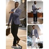 image:imagePJ PAUL JONES Mens Casual Business Sport Coat Blazer Two Buttons Slim Fit Lightweight JacketBlue