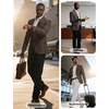 image:imagePJ PAUL JONES Mens Casual Business Sport Coat Blazer Two Buttons Slim Fit Lightweight JacketBrown