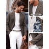 image:imagePJ PAUL JONES Mens Casual Business Sport Coat Blazer Two Buttons Slim Fit Lightweight JacketBrown