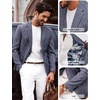 image:imagePJ PAUL JONES Mens Casual Business Sport Coat Blazer Two Buttons Slim Fit Lightweight JacketDark Blue