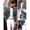 image:imagePJ PAUL JONES Mens Casual Business Sport Coat Blazer Two Buttons Slim Fit Lightweight JacketDark Grey