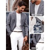 image:imagePJ PAUL JONES Mens Casual Business Sport Coat Blazer Two Buttons Slim Fit Lightweight JacketLight Grey