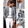 image:imagePJ PAUL JONES Mens Casual Business Sport Coat Blazer Two Buttons Slim Fit Lightweight JacketLight Heather Grey