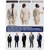 image:imagePJ PAUL JONES Mens Suit 2 Piece Classic Fit Suits Two Button Casual Blazer Suit Sets Business Dress Suit Party WeddingApricot