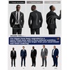 image:imagePJ PAUL JONES Mens Suit 2 Piece Classic Fit Suits Two Button Casual Blazer Suit Sets Business Dress Suit Party WeddingBlack