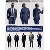 image:imagePJ PAUL JONES Mens Suit 2 Piece Classic Fit Suits Two Button Casual Blazer Suit Sets Business Dress Suit Party WeddingBlue