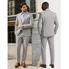 image:imagePJ PAUL JONES Mens Suit 2 Piece Classic Fit Suits Two Button Casual Blazer Suit Sets Business Dress Suit Party WeddingLight Gray