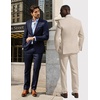 image:imagePJ PAUL JONES Mens Suit 2 Piece Classic Fit Suits Two Button Casual Blazer Suit Sets Business Dress Suit Party WeddingNavy Blue