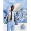 image:imagePJ PAUL JONES Mens Suit 2 Piece Classic Fit Suits Two Button Casual Blazer Suit Sets Business Dress Suit Party WeddingSky Blue
