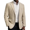 image:imagePJ PAUL JONES Blazer for Men Classic Sport Coat Casual Suit Jackets Slim FitKhaki
