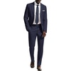 image:imagePJ PAUL JONES Mens Suit 2 Piece Classic Fit Suits Two Button Casual Blazer Suit Sets Business Dress Suit Party WeddingNavy Blue