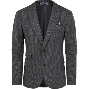 image:imagePJ PAUL JONES Men Tweed Blazer Wool Herringbone Sport Coat Jacket Vintage Blazers Suit JacketsBlack Houndstooth