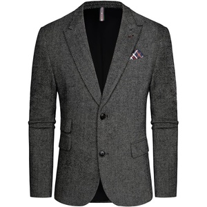image:imagePJ PAUL JONES Men Tweed Blazer Wool Herringbone Sport Coat Jacket Vintage Blazers Suit JacketsBlack White Herringbone