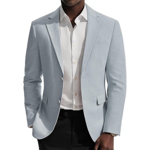 image:imagePJ PAUL JONES Mens Casual Blazer Sport Coats Two Buttons Lightweight Suit JacketSky Blue