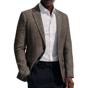 image:imagePJ PAUL JONES Mens Casual Business Sport Coat Blazer Two Buttons Slim Fit Lightweight JacketBrown