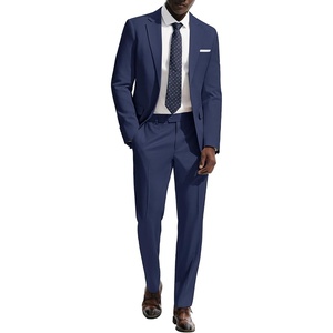 image:imagePJ PAUL JONES Mens Suit 2 Piece Classic Fit Suits Two Button Casual Blazer Suit Sets Business Dress Suit Party WeddingBlue