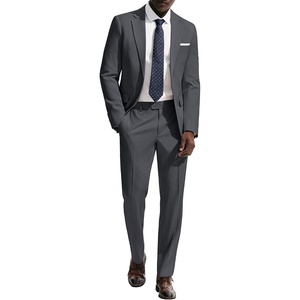 image:imagePJ PAUL JONES Mens Suit 2 Piece Classic Fit Suits Two Button Casual Blazer Suit Sets Business Dress Suit Party WeddingGrey