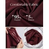 image:imagePJ PAUL JONES Mens Dress Shirts Long Sleeve Button Down Shirt Stretch Wrinkle Free Untucked Shirts for Men Business CasualDark Red
