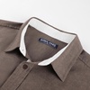 image:imagePJ PAUL JONES Mens Linen Shirt Long Sleeve Button Down Shirt Cotton Untucked Dress Shirts for Men Business CasualCoffee