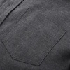 image:imagePJ PAUL JONES Mens Linen Shirt Long Sleeve Button Down Shirt Cotton Untucked Dress Shirts for Men Business CasualDark Grey