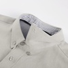 image:imagePJ PAUL JONES Mens Oxford Shirt Long Sleeve Button Down Shirt Cotton Untucked Dress Shirts for Men Business CasualKhaki Gray