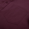 image:imagePJ PAUL JONES Mens Oxford Shirt Long Sleeve Button Down Shirt Cotton Untucked Dress Shirts for Men Business CasualWine Red