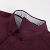 image:imagePJ PAUL JONES Mens Oxford Shirt Long Sleeve Button Down Shirt Cotton Untucked Dress Shirts for Men Business CasualWine Red