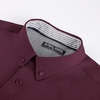 image:imagePJ PAUL JONES Mens Oxford Shirt Long Sleeve Button Down Shirt Cotton Untucked Dress Shirts for Men Business CasualWine Red