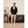 image:imagePJ PAUL JONES Mens Cable Knit Cardigan Button Down Dress Sweaters  Shawl VNeck Collar Business Casual Style Cozy Warm Knit Soft Stretch Material Fall Winter Layering Classic Vintage LookBlack