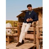 image:imagePJ PAUL JONES Mens Cable Knit Cardigan Button Down Dress Sweaters  Shawl VNeck Collar Business Casual Style Cozy Warm Knit Soft Stretch Material Fall Winter Layering Classic Vintage LookNavy Blue