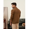 image:imagePJ PAUL JONES Mens Cable Knit Cardigan Button Down Dress Sweaters  Shawl VNeck Collar Business Casual Style Cozy Warm Knit Soft Stretch Material Fall Winter Layering Classic Vintage LookCamel