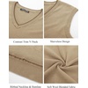 image:imagePJ PAUL JONES Mens Sweater Vest Wool Knit Pullover Vests Casual  Contrast Vneck Collar Ribbed Hem Regular Fit Sleeveless Lightweight Solid Color Soft Cozy Basic Versatile DurableLight Tan