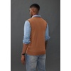 image:imagePJ PAUL JONES Mens Sweater Vest Wool Knit Pullover Vests Casual  Contrast Vneck Collar Ribbed Hem Regular Fit Sleeveless Lightweight Solid Color Soft Cozy Basic Versatile DurableBrown