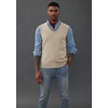 image:imagePJ PAUL JONES Mens Sweater Vest Wool Knit Pullover Vests Casual  Contrast Vneck Collar Ribbed Hem Regular Fit Sleeveless Lightweight Solid Color Soft Cozy Basic Versatile DurableApricot