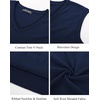 image:imagePJ PAUL JONES Mens Sweater Vest Wool Knit Pullover Vests Casual  Contrast Vneck Collar Ribbed Hem Regular Fit Sleeveless Lightweight Solid Color Soft Cozy Basic Versatile DurableNavy Blue