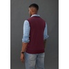 image:imagePJ PAUL JONES Mens Sweater Vest Wool Knit Pullover Vests Casual  Contrast Vneck Collar Ribbed Hem Regular Fit Sleeveless Lightweight Solid Color Soft Cozy Basic Versatile DurableBurgundy