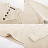 image:imagePJ Jones Mens Sweaters Casual Waffle Pullover Sweater Button Crewneck Textured Knit Henley SweatersWhite