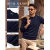 image:imagePJ PAUL JONES Mens Crewneck Sweater Lightweight Knit Pullover Sweaters  Colorful Dots Style Lightweight Warm Soft Stretch Knit Regular Fit Fall Winter Layering Casual Daily Wear HolidayNavy Blue