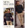 image:imagePJ PAUL JONES Mens Crewneck Sweater Lightweight Knit Pullover Sweaters  Colorful Dots Style Lightweight Warm Soft Stretch Knit Regular Fit Fall Winter Layering Casual Daily Wear HolidayBlack